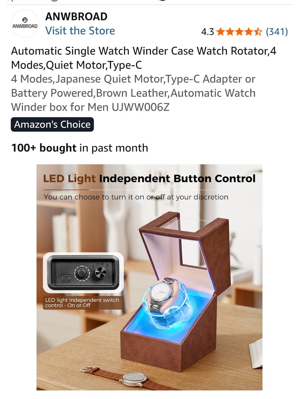 Automatic Watch Winder (FACTORY SEALED) - Picture 6 of 13